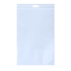 Aizveramie maisiņi 15x22cm ar zip-lock un euro caurumu augšdaļā