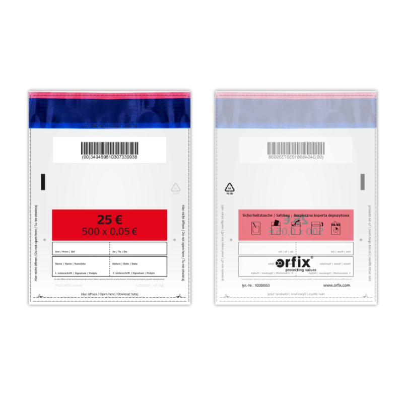 Orfix drošības aploksnes 0,05€ monētām