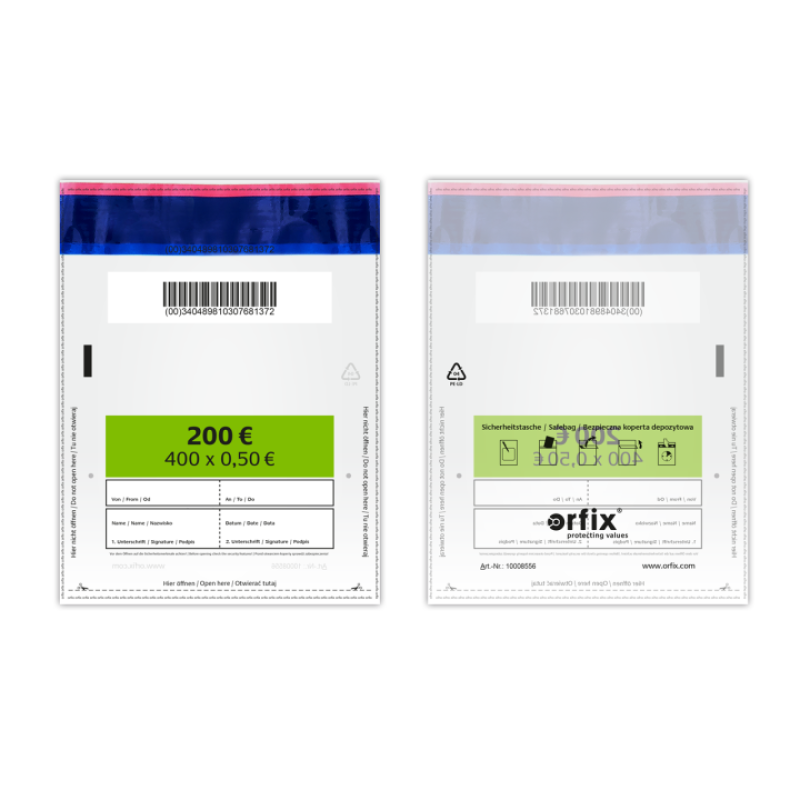 Orfix drošības aploksnes 0,50€ monētām