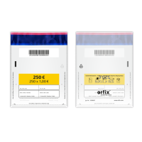 Orfix drošības aploksnes 1,00€ monētām - 195x265mm